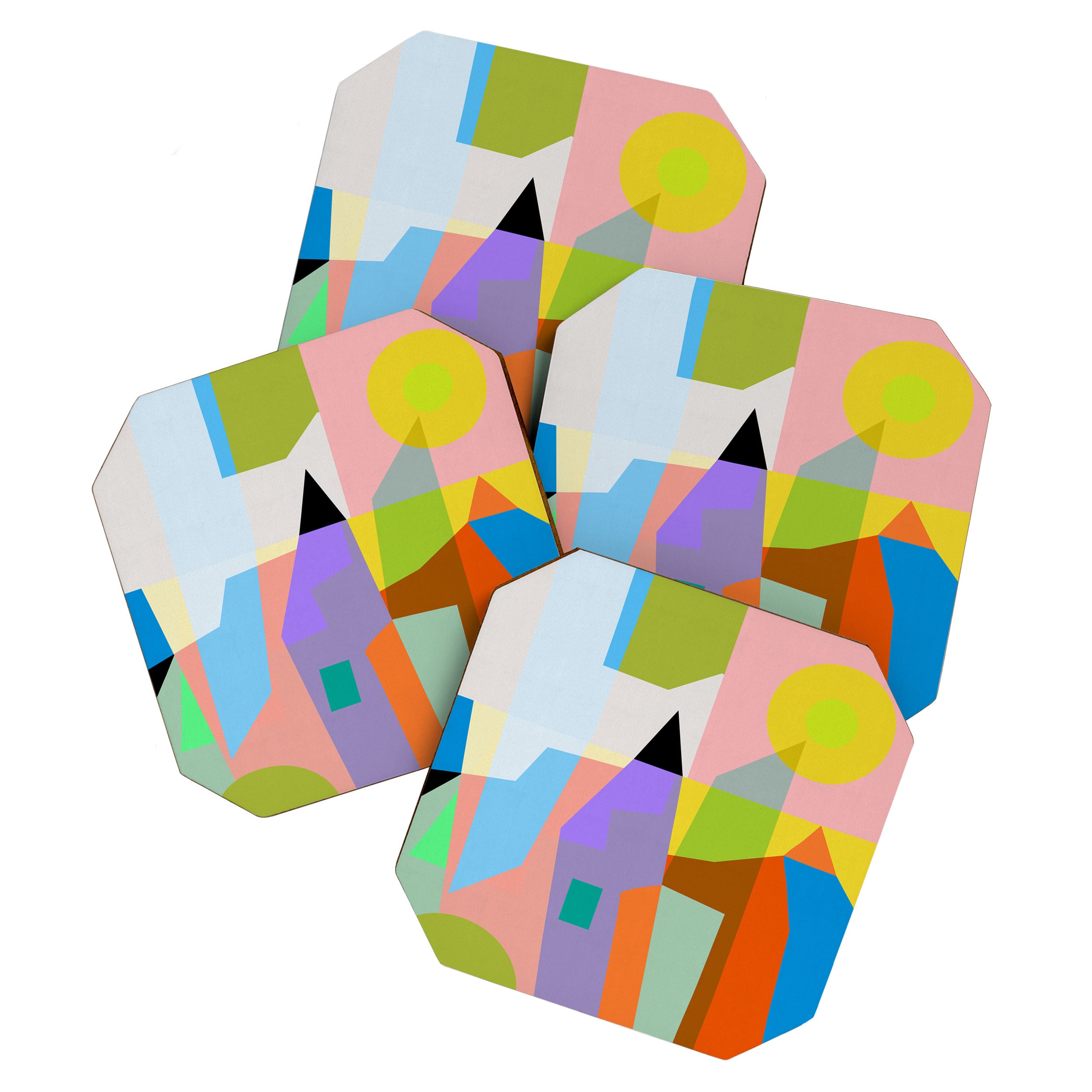 mid century modern spring III Coaster Gallery Image 1