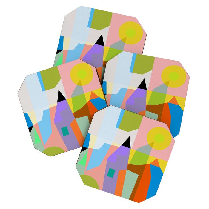 mid century modern spring III Coaster Gallery Image 1