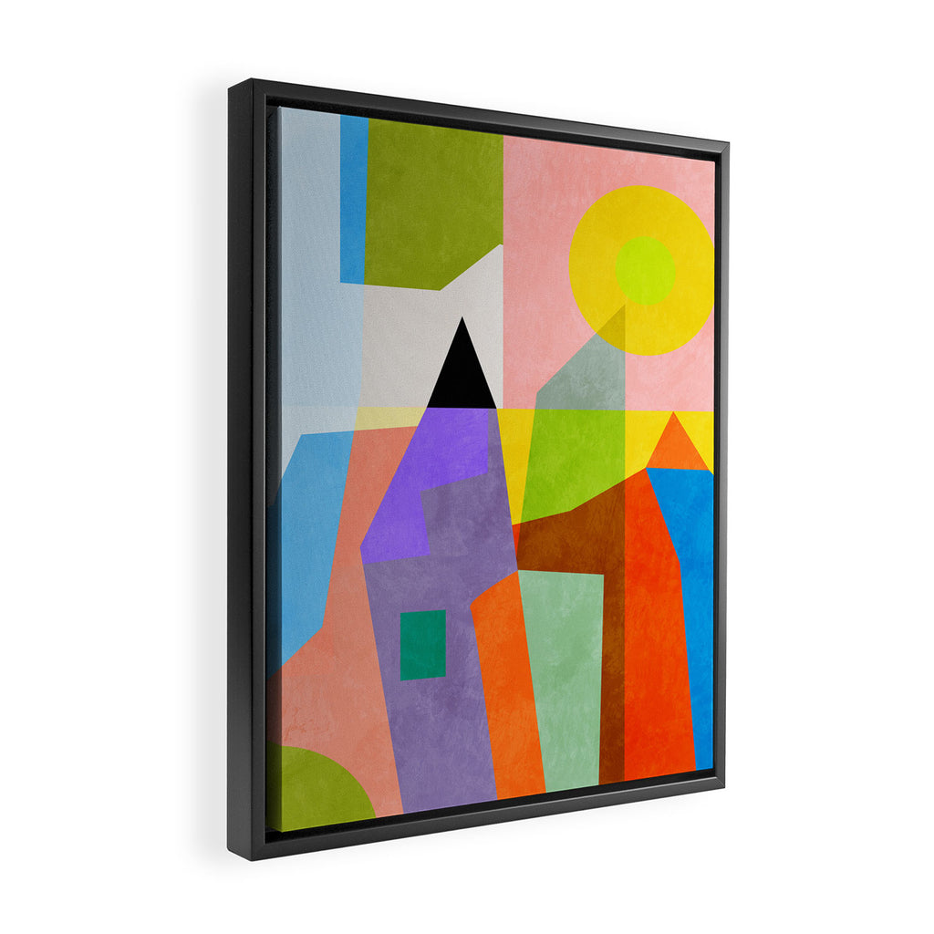 mid century modern spring III Framed Canvas Print Gallery Image 2