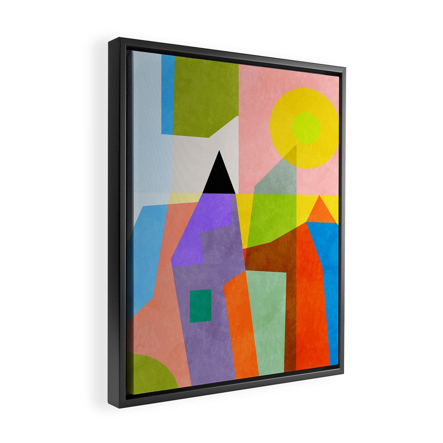 mid century modern spring III Framed Canvas Print Gallery Image 2