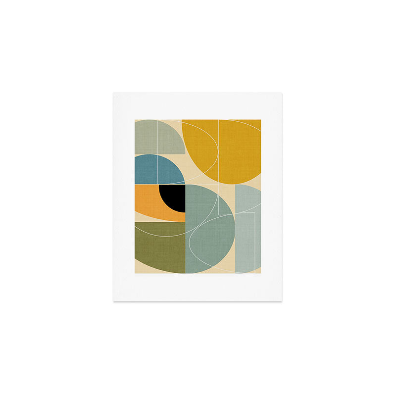 Mid Century Modern Winter 1 Art Print