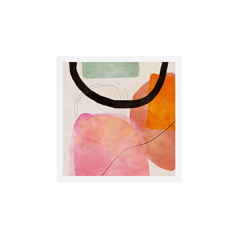 mid century organic shapes spring 21 /3 Art Print Gallery Image 1