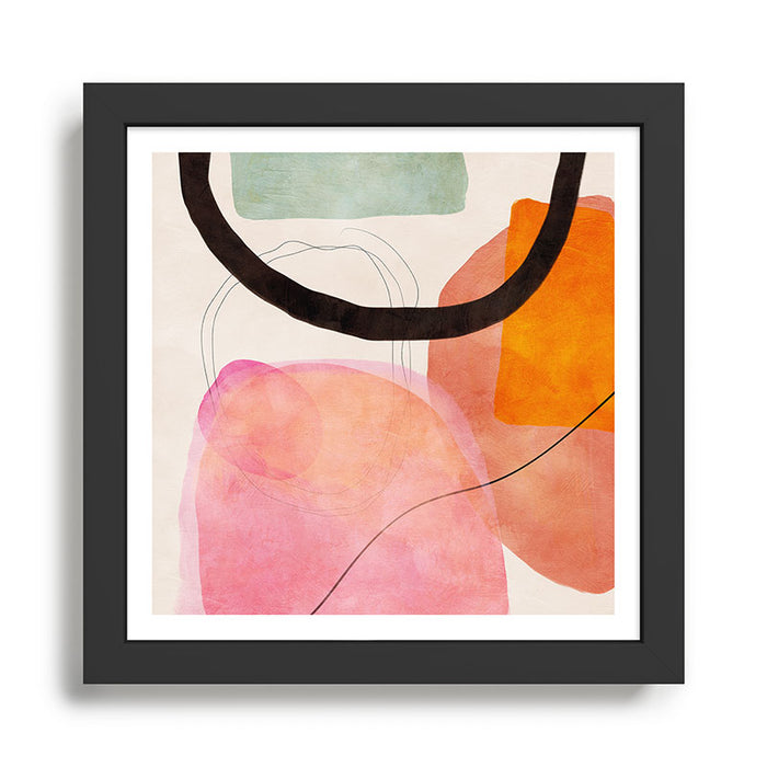 mid century organic shapes spring 21 /3 Framed Art Print Gallery Image 1