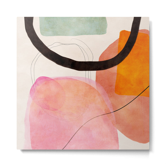 mid century organic shapes spring 21 /3 Metal Print Gallery Image 1