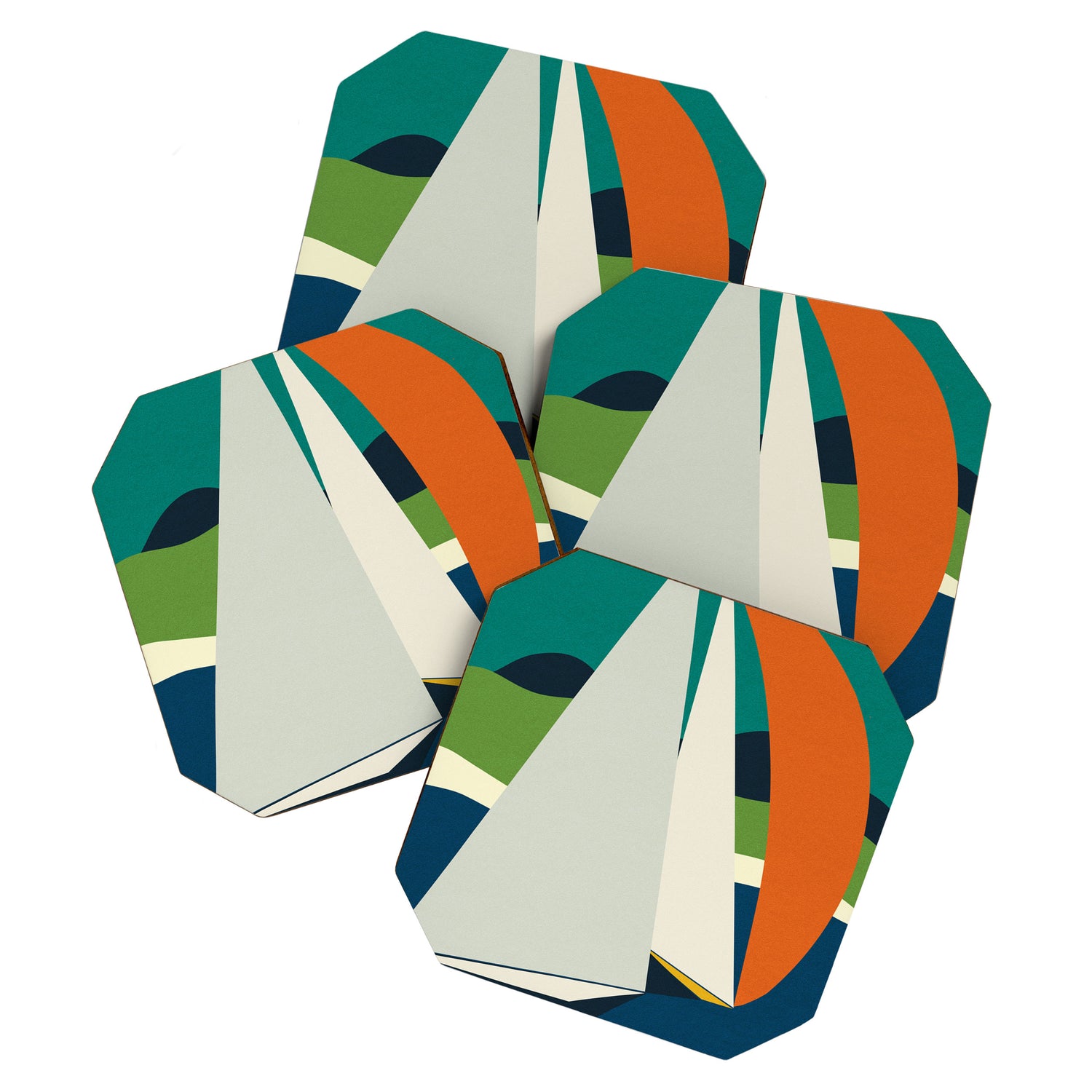 mid century sails Coaster Gallery Image 1