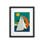 mid century sails Framed Art Print Gallery Image 5