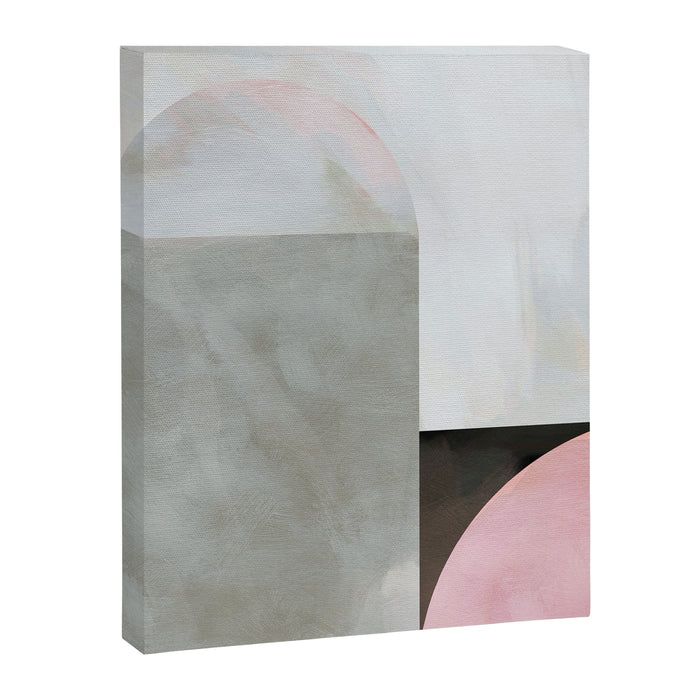 mid century scandi winter painted Canvas Print Gallery Image 1