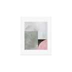 mid century scandi winter painted Art Print Gallery Image 1