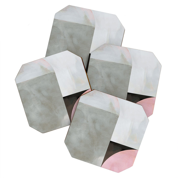 mid century scandi winter painted Coaster Gallery Image 1
