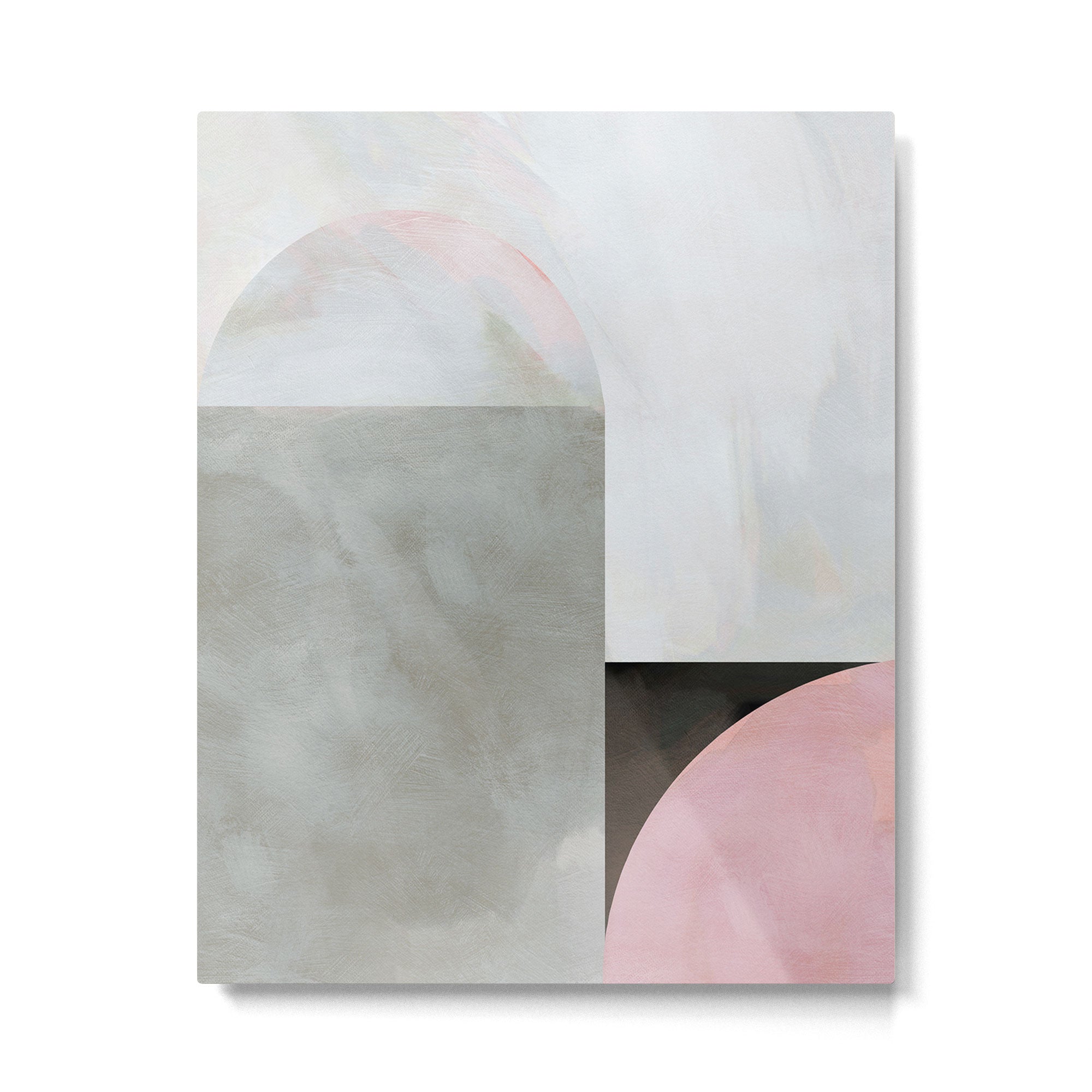 mid century scandi winter painted Metal Print Gallery Image 4