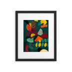 mid century shapes garden party 4 Framed Art Print Gallery Image 5