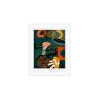 mid century shapes garden party Art Print Gallery Image 1