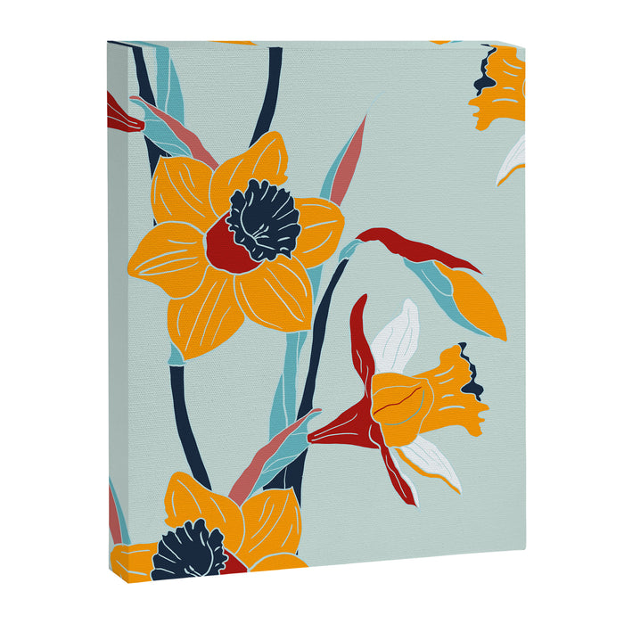 Mid Century spring floral Canvas Print Gallery Image 1