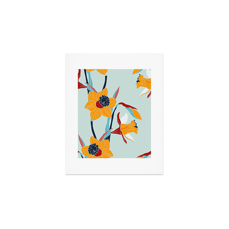 Mid Century spring floral Art Print Gallery Image 1
