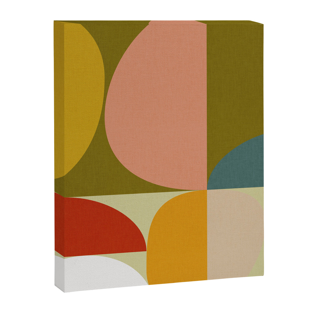 mid mod geometric organic II Canvas Print Gallery Image 8