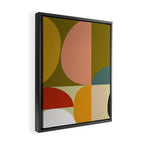 mid mod geometric organic II Framed Canvas Print Gallery Image 2