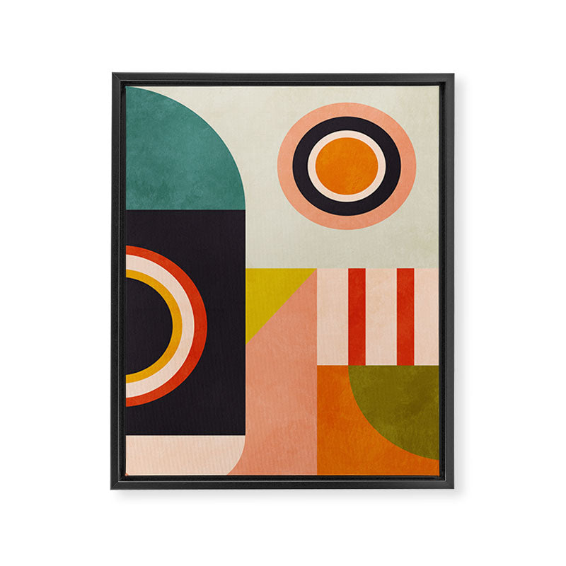 mid mod minimal 3 Framed Canvas Print Gallery Image 6
