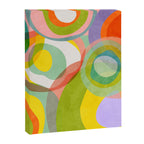mid mod organic shapes abstract summer Canvas Print Gallery Image 8