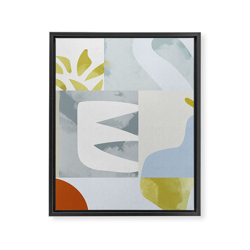 mid mod pastel 2 Framed Canvas Print Gallery Image 8