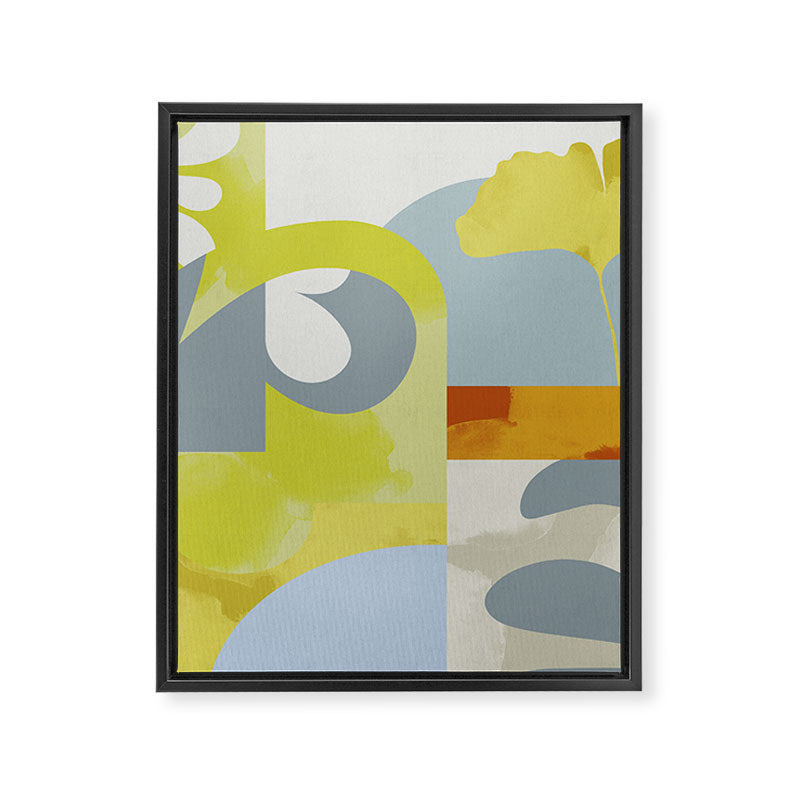 mid mod pastel 3 Framed Canvas Print Gallery Image 8