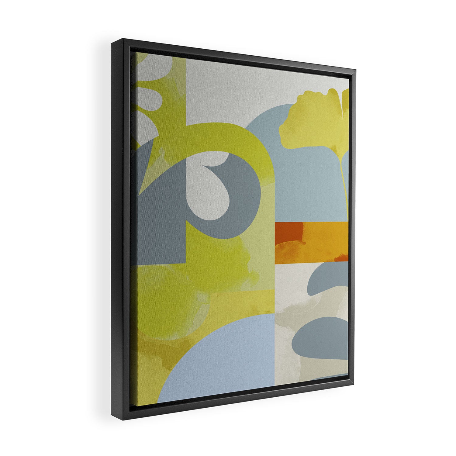 mid mod pastel 3 Framed Canvas Print Gallery Image 2