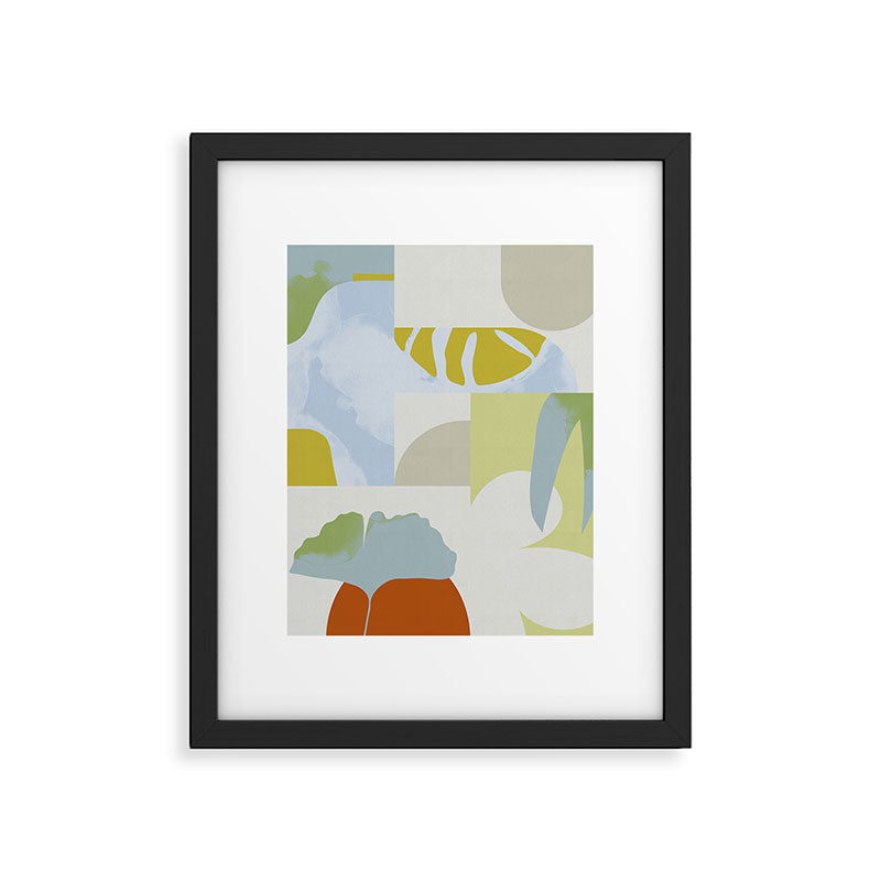 mid mod pastel 4 Framed Art Print Gallery Image 6