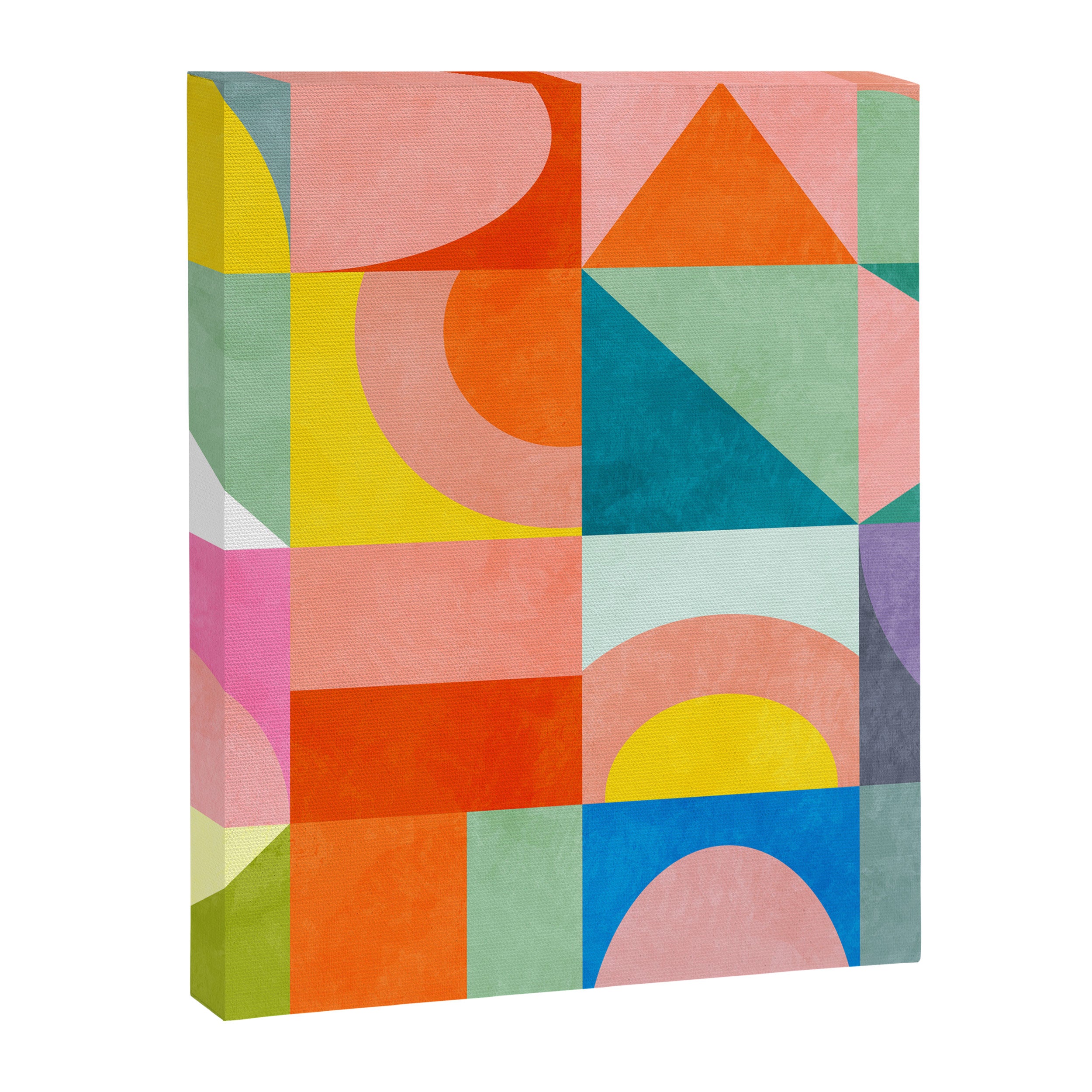 mid mod summer checkers Canvas Print Gallery Image 8
