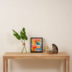 mid mod summer checkers Framed Canvas Print Gallery Image 4