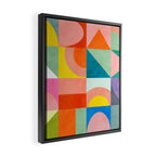 mid mod summer checkers Framed Canvas Print Gallery Image 2
