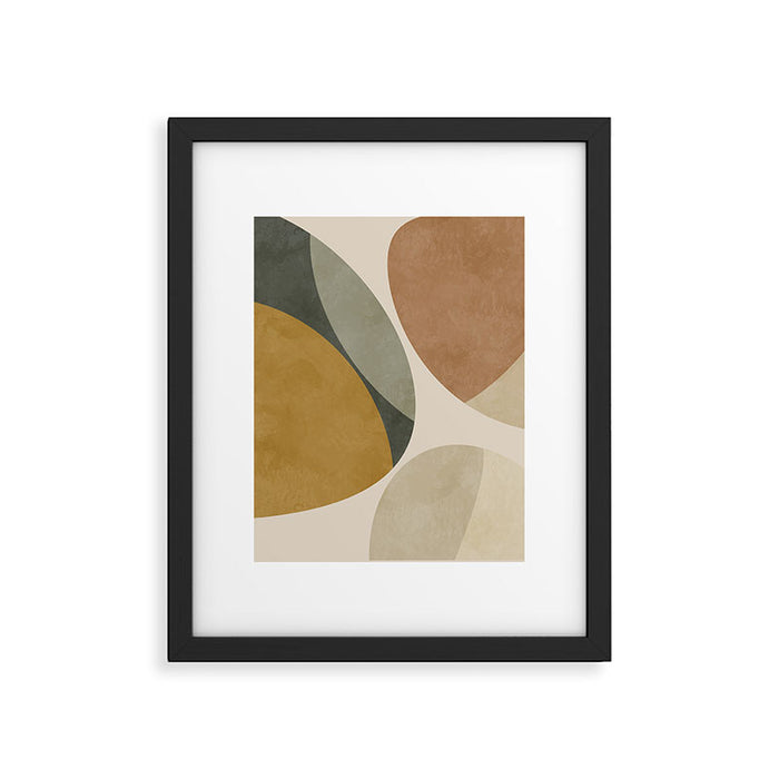 mid modern earth tones 2 Framed Art Print Gallery Image 1