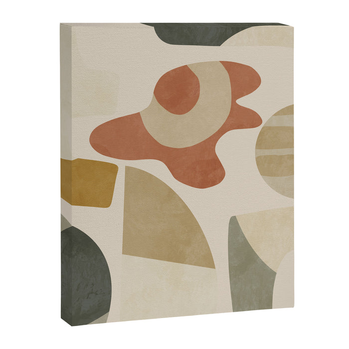 mid modern earth tones 3 Canvas Print Gallery Image 1