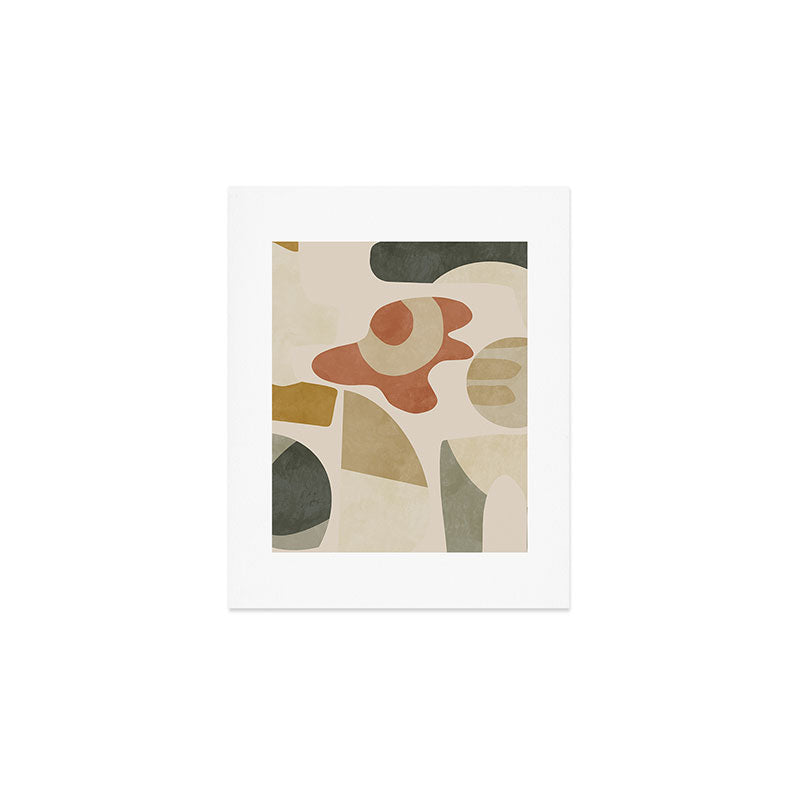 mid modern earth tones 3 Art Print Gallery Image 1