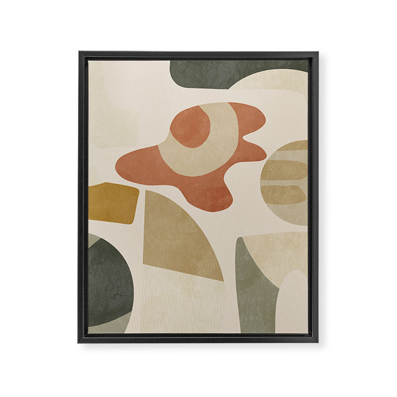 mid modern earth tones 3 Framed Canvas Print Gallery Image 8