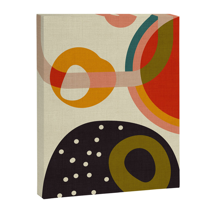 mid modern geometric minimal Canvas Print Gallery Image 1