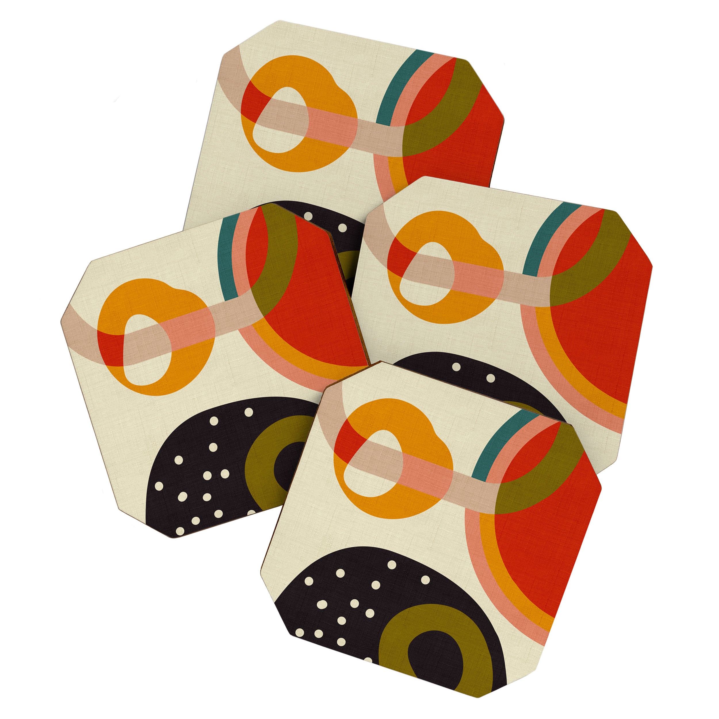 mid modern geometric minimal Coaster Gallery Image 1