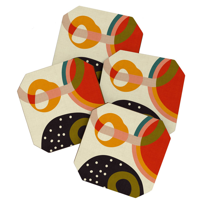 mid modern geometric minimal Coaster Gallery Image 1