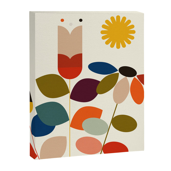 mid modern geometric spring Canvas Print Gallery Image 1