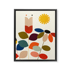 mid modern geometric spring Framed Canvas Print Gallery Image 8