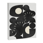 minimal black white shapes mid century Canvas Print Gallery Image 6
