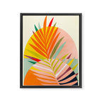 minimal leaf tropical spring Framed Canvas Print Gallery Image 6