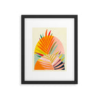 minimal leaf tropical spring Framed Art Print Gallery Image 5