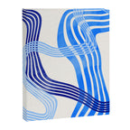 minimal organic waves blue Canvas Print Gallery Image 8