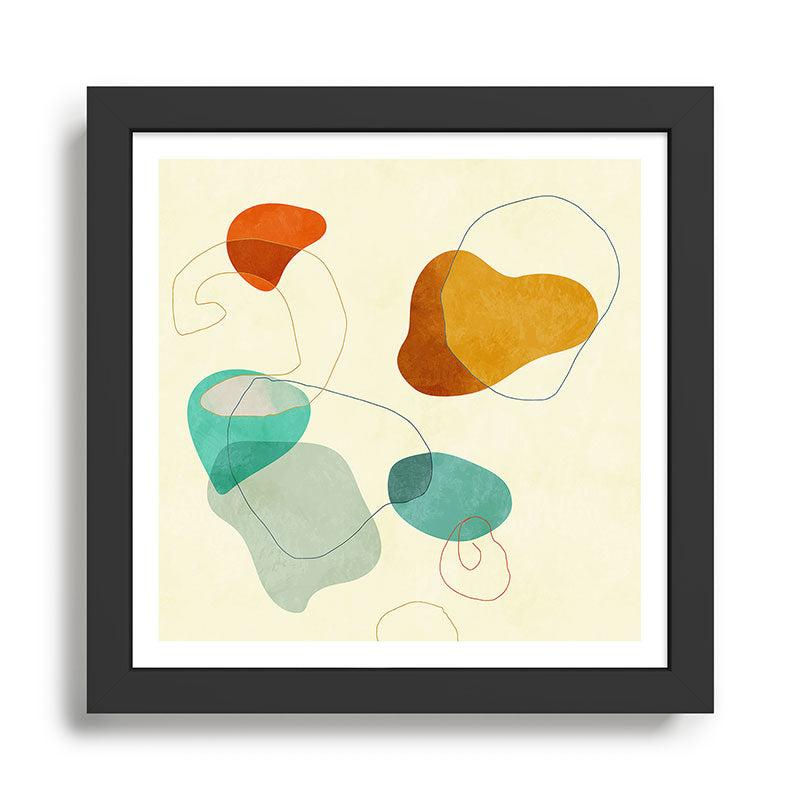 minimal shape world II Framed Art Print Gallery Image 1