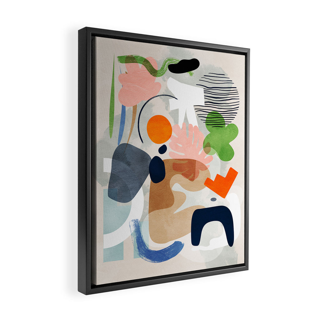 minimal shapes abstract 2 Framed Canvas Print Gallery Image 2