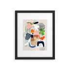 minimal shapes abstract 2 Framed Art Print Gallery Image 5