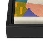 minimal shapes abstract Framed Canvas Print Gallery Image 3