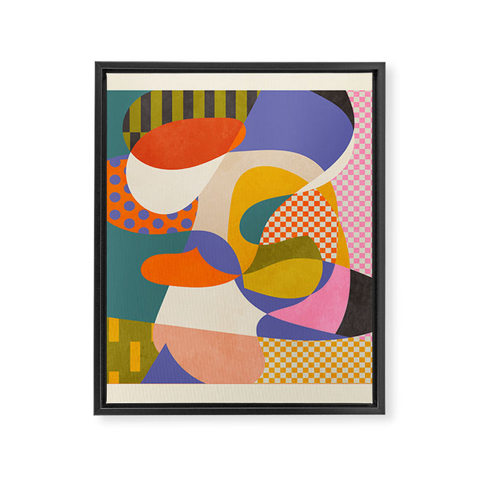minimal shapes abstract Framed Canvas Print Gallery Image 1