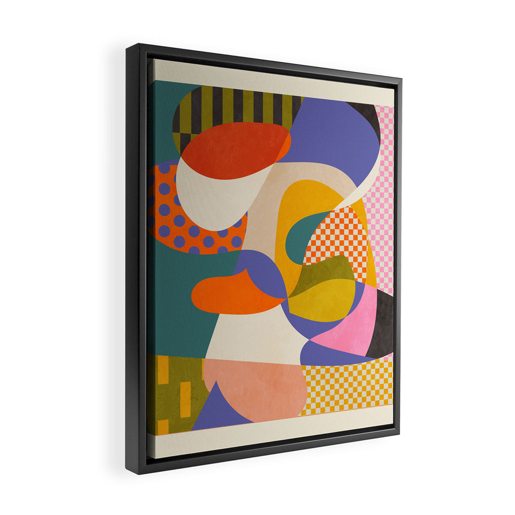 minimal shapes abstract Framed Canvas Print Gallery Image 2