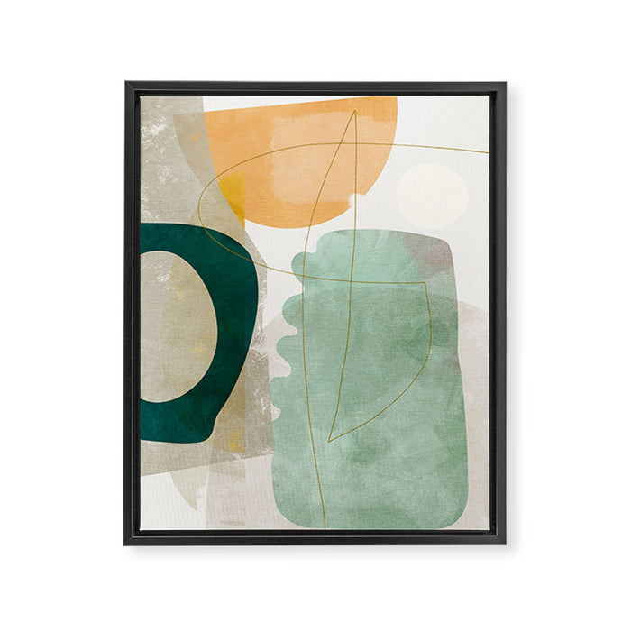 minimal shapes Framed Canvas Print Gallery Image 1