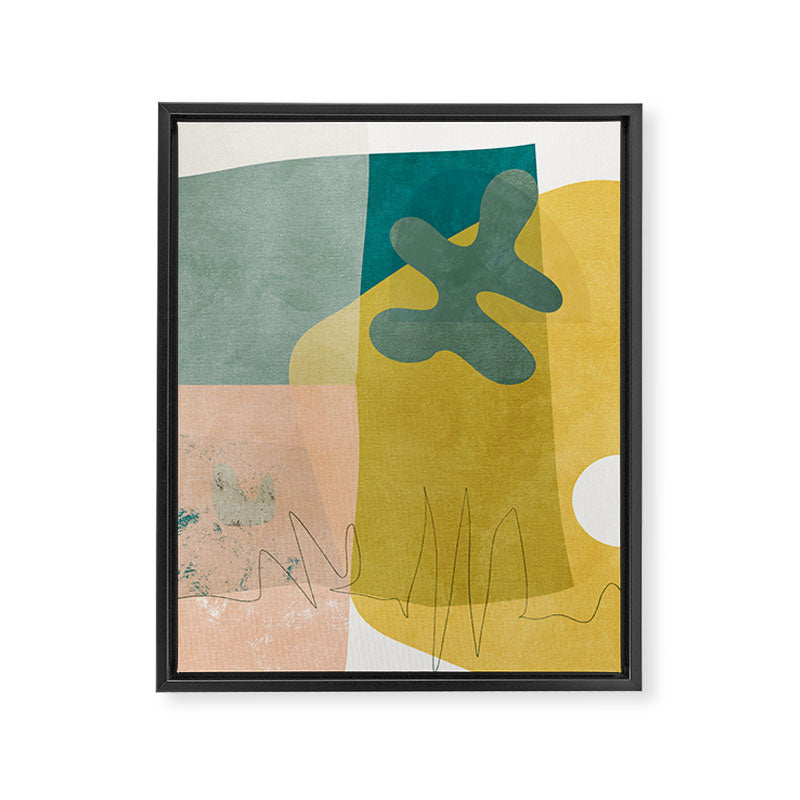 minimal shapes II Framed Canvas Print Gallery Image 6